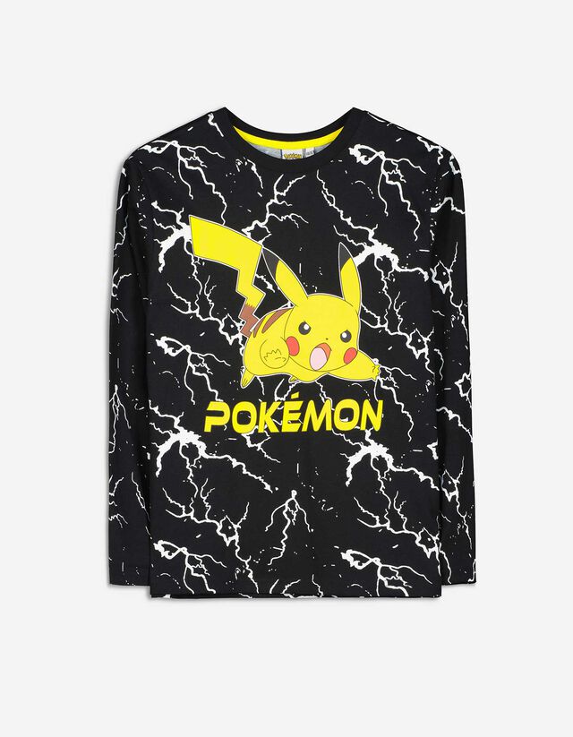 Hosszú ujjú felső - Pokémon - fekete
