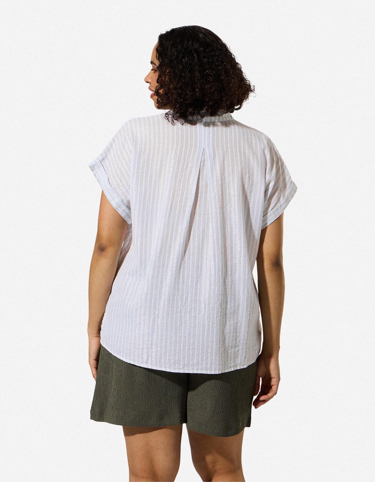 Bluse - Brusttasche - Khaki