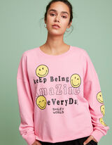 Dressipluus - Oversized-l&otilde;ikega - erkroosa