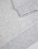 Sweatshirt - einfarbig - hellgrau