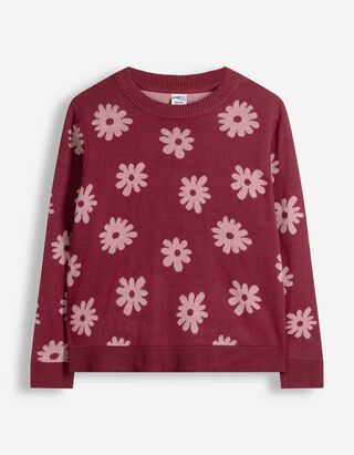 Strickpullover - Strick - Dunkelrot