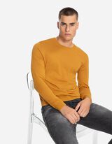Majica dugih rukava - Fino pletenje - zuta