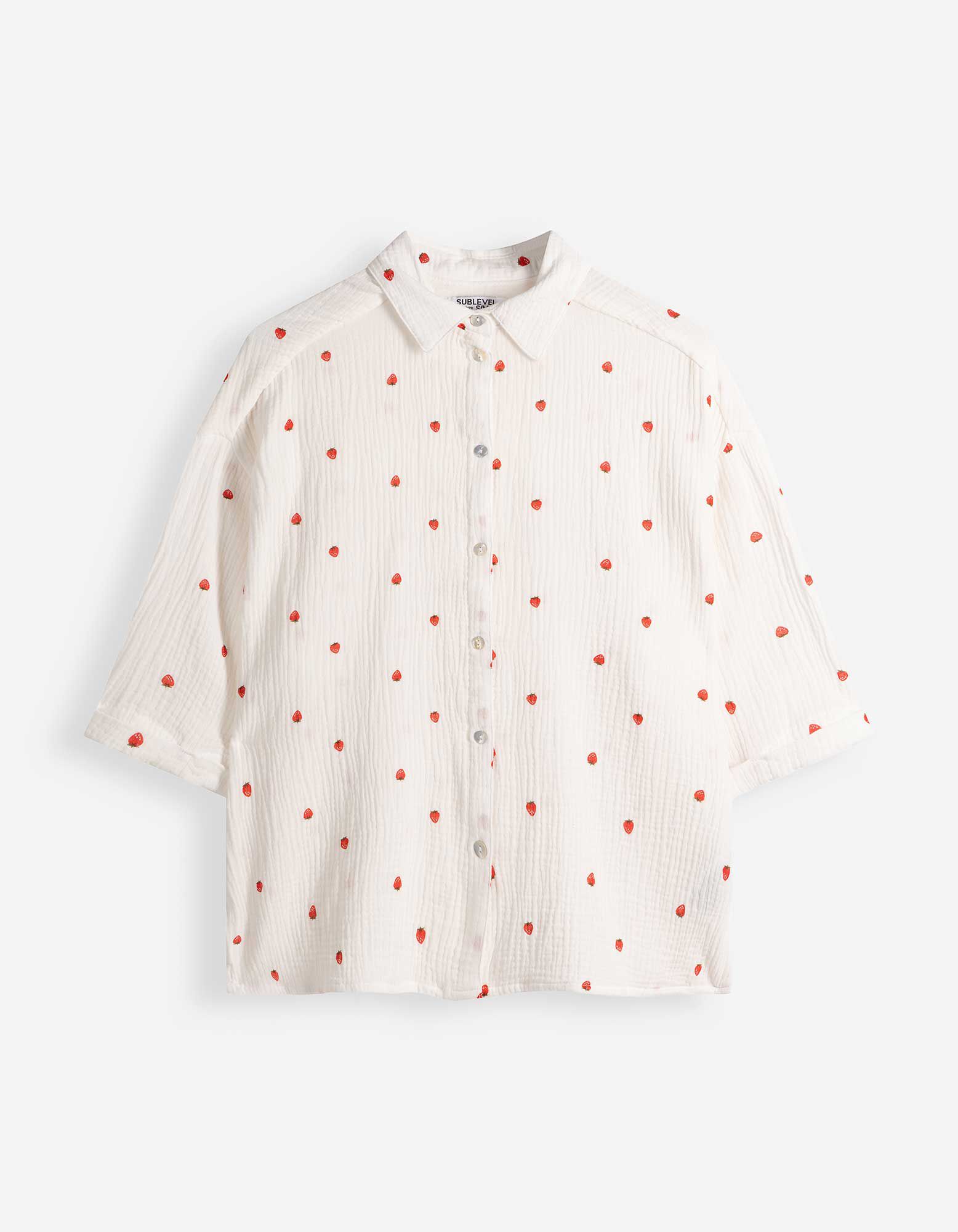 Bluse - Dreiviertel&auml;rmel - wei&szlig;