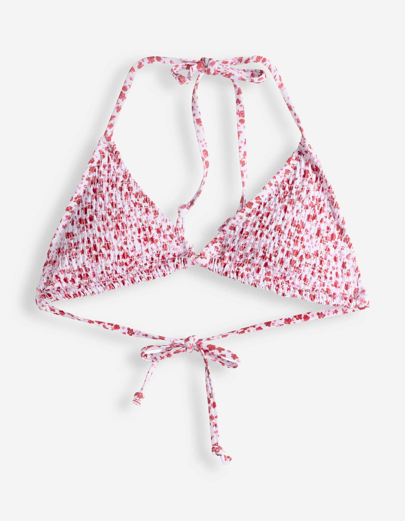 Haut de bikini - La&ccedil;age - blanc