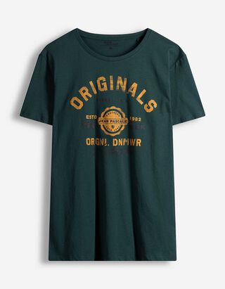 T-Shirt - Frontprint - dunkelgr&uuml;n