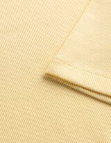 T-Shirt - Rippenstruktur - hellgelb