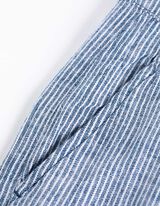 Chinoshorts - Leinen-Mix - dunkelblau