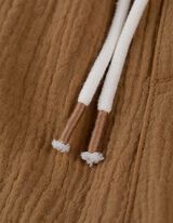 Komplet srajce in kratkih hlač - Muslin - svetlo rjava