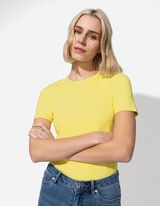 T-Shirt - einfarbig - hellgrün