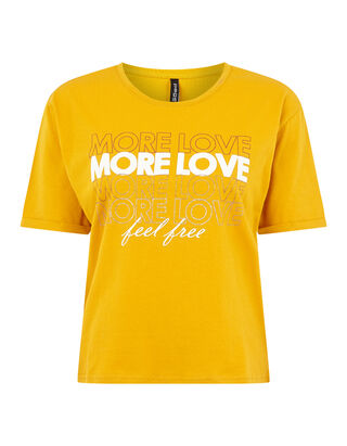 Damen T-Shirt mit Message-Print 