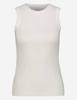 Majica na bretele - Rastegljivo - bela