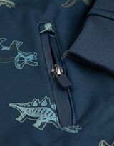 Softshell jas - Dinosauriër - donkerblauw