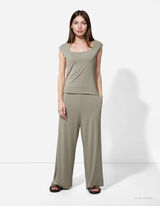 T-shirt - Teneur en viscose - Vert clair