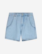 Jeansshorts - Baumwoll-Mix - hellblau