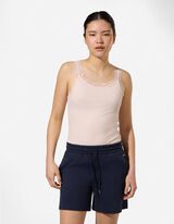 Trumpa palaidinė - Nėrinių apvadas - sviesiai rozinis