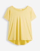 T-shirt - Ademend - Lichtgeel