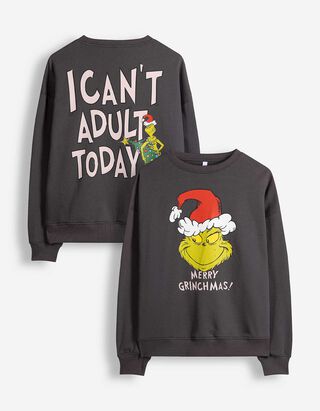 Sweatshirt - Grinch - Dunkelgrau
