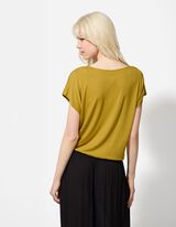 Tričko - Jednofarebn&yacute; - tmavozlty