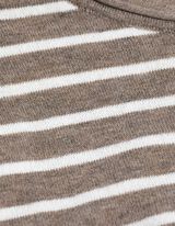 Žebrovaný pletený svetr - Kulatý výstřih - tmave seda