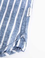 Hemd - Leinen-Mix - dunkelblau