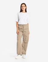 Pantaloni cargo - Straight fit - beige