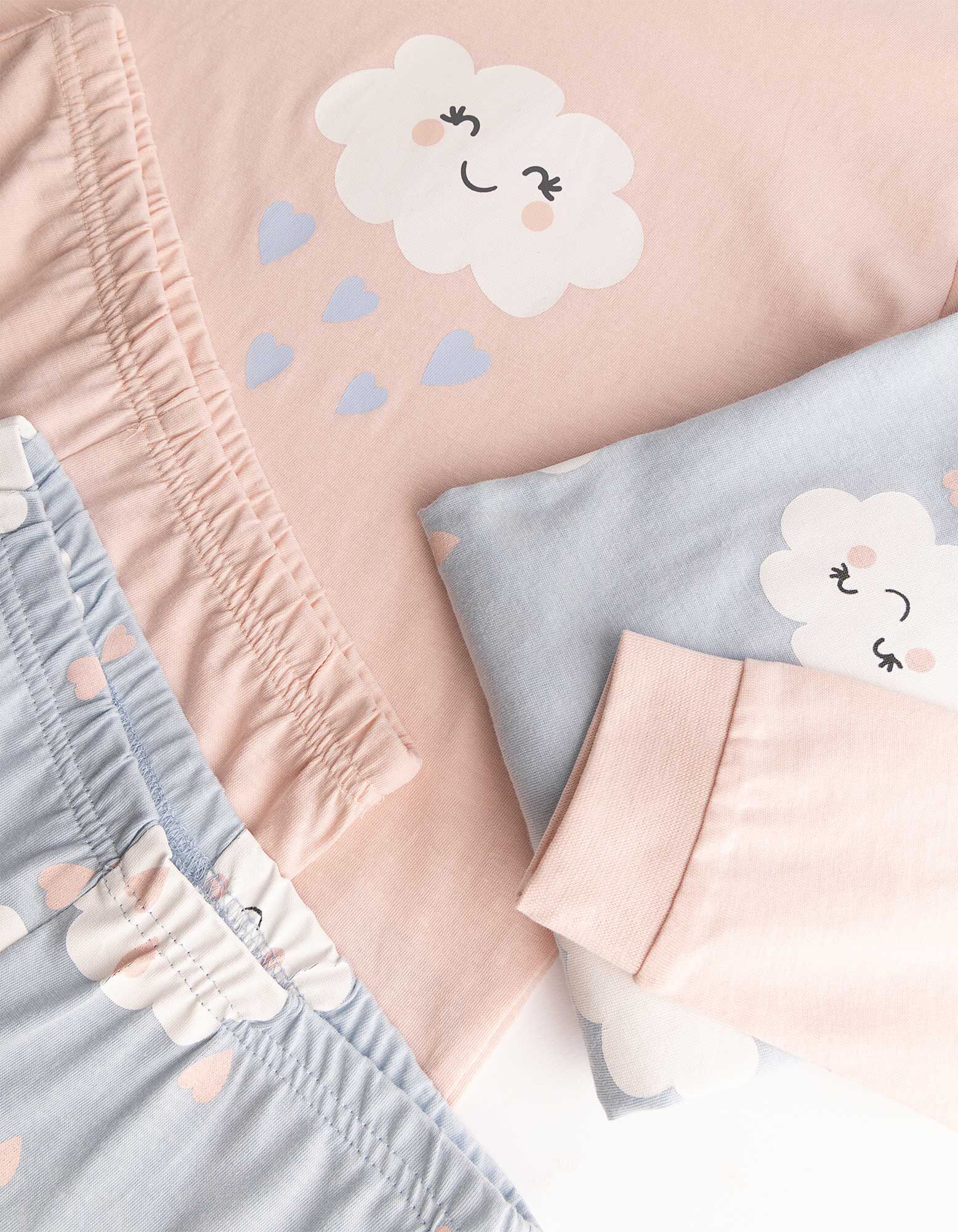 Pyjama Set aus Sweatshirt und Hose - 2er-Pack