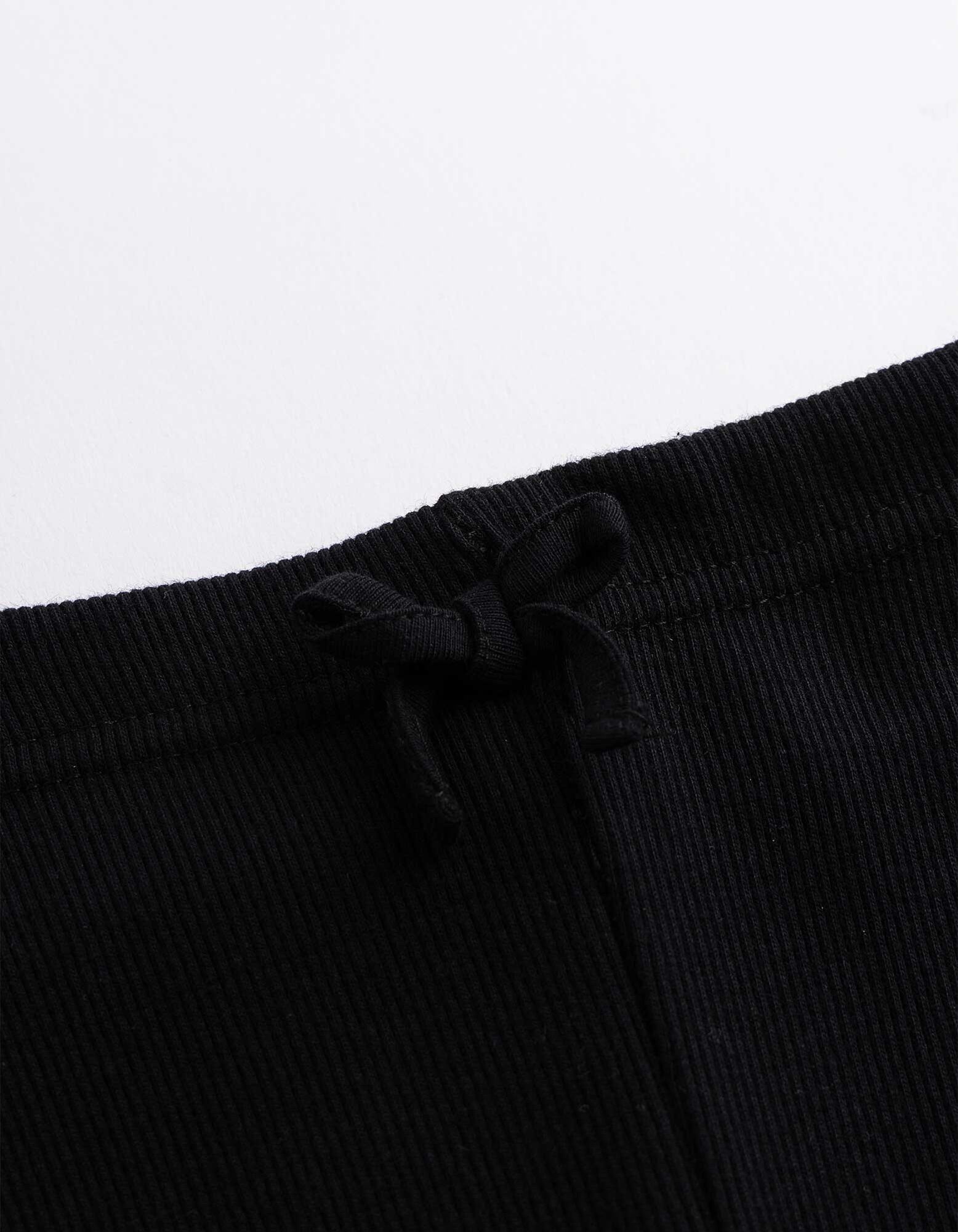 Legging - Geribd - Zwart