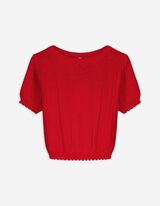 Strickshirt - Strick - rot