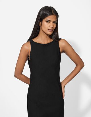 Kleid - Ärmellos - schwarz