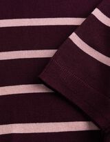 Pullover - Streifen - Lila