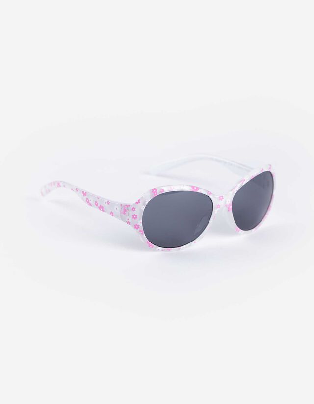 Sonnenbrille - Oval - weiß