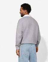 Sweatshirt - Polokragen - grau
