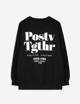 Mikina - Zadn&yacute; v&yacute;tlačok - cierna