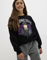 Sweat-shirt - Mercredi - Noir