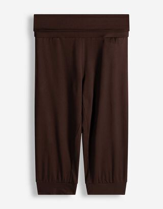 Caprihose - Atmungsaktiv - dunkelbraun
