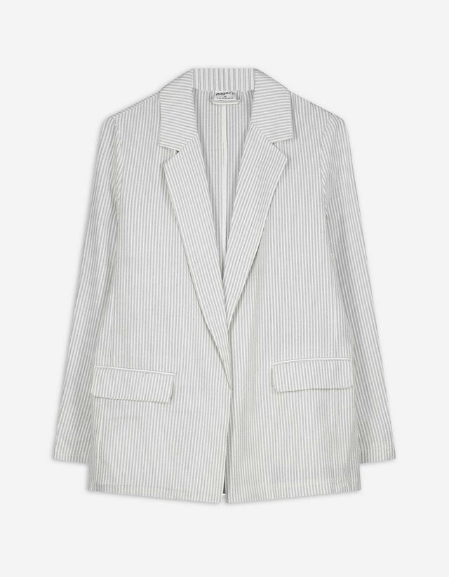 Blazer - Righe - bianco
