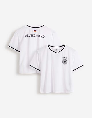 Cropped Shirt - DFB - Wei&szlig;