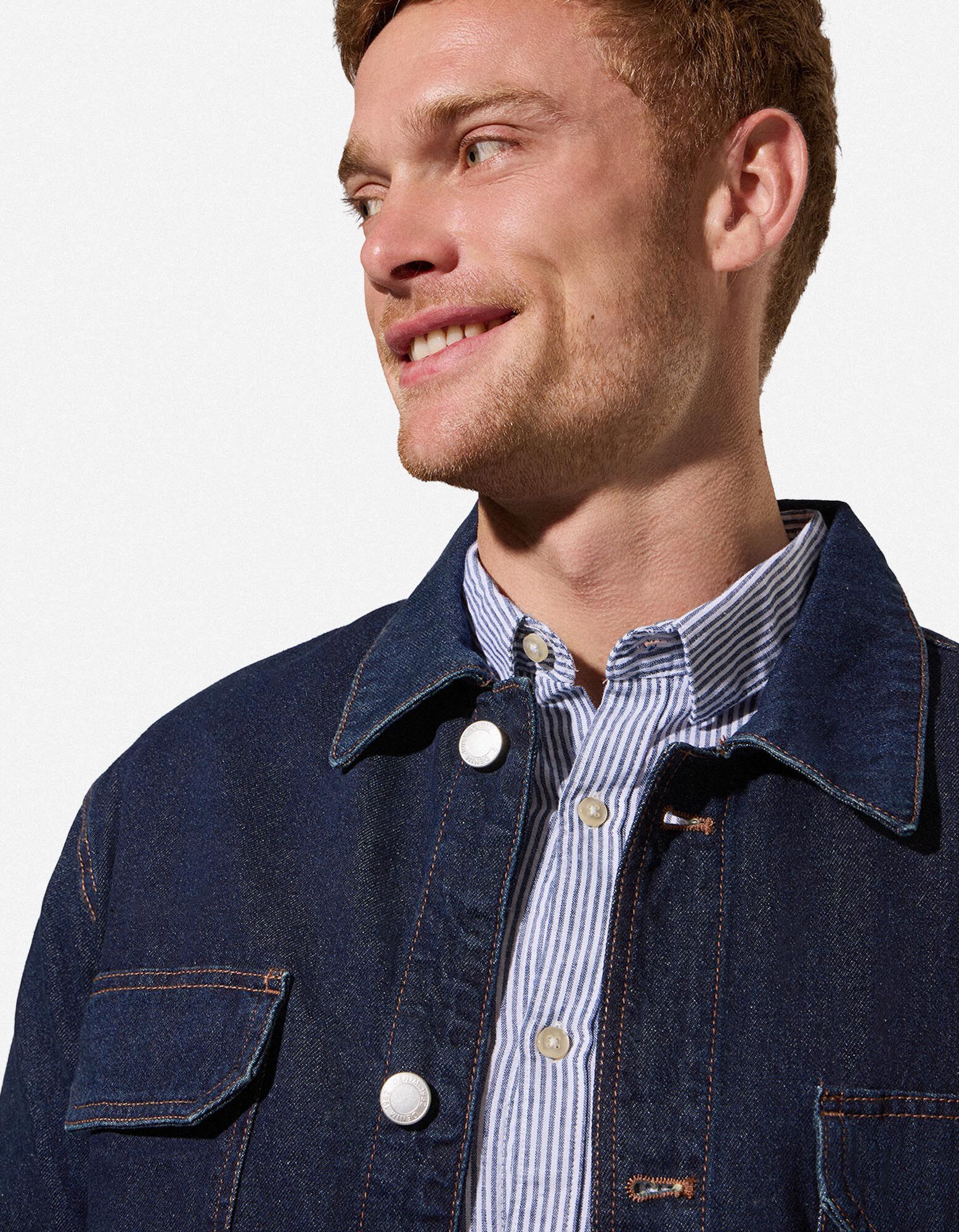 Hemd - Brusttasche - dunkelblau