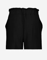 Kratke hlače - Viskozna me&scaron;anica - crna