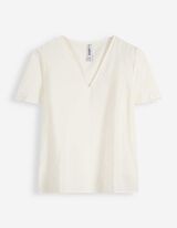 Blusenshirt - einfarbig - wei&szlig;