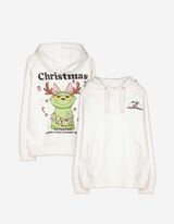 Hoodie - Rückenprint - weiß