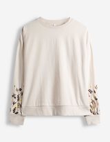 Pulover - Balonski rokavi - belo