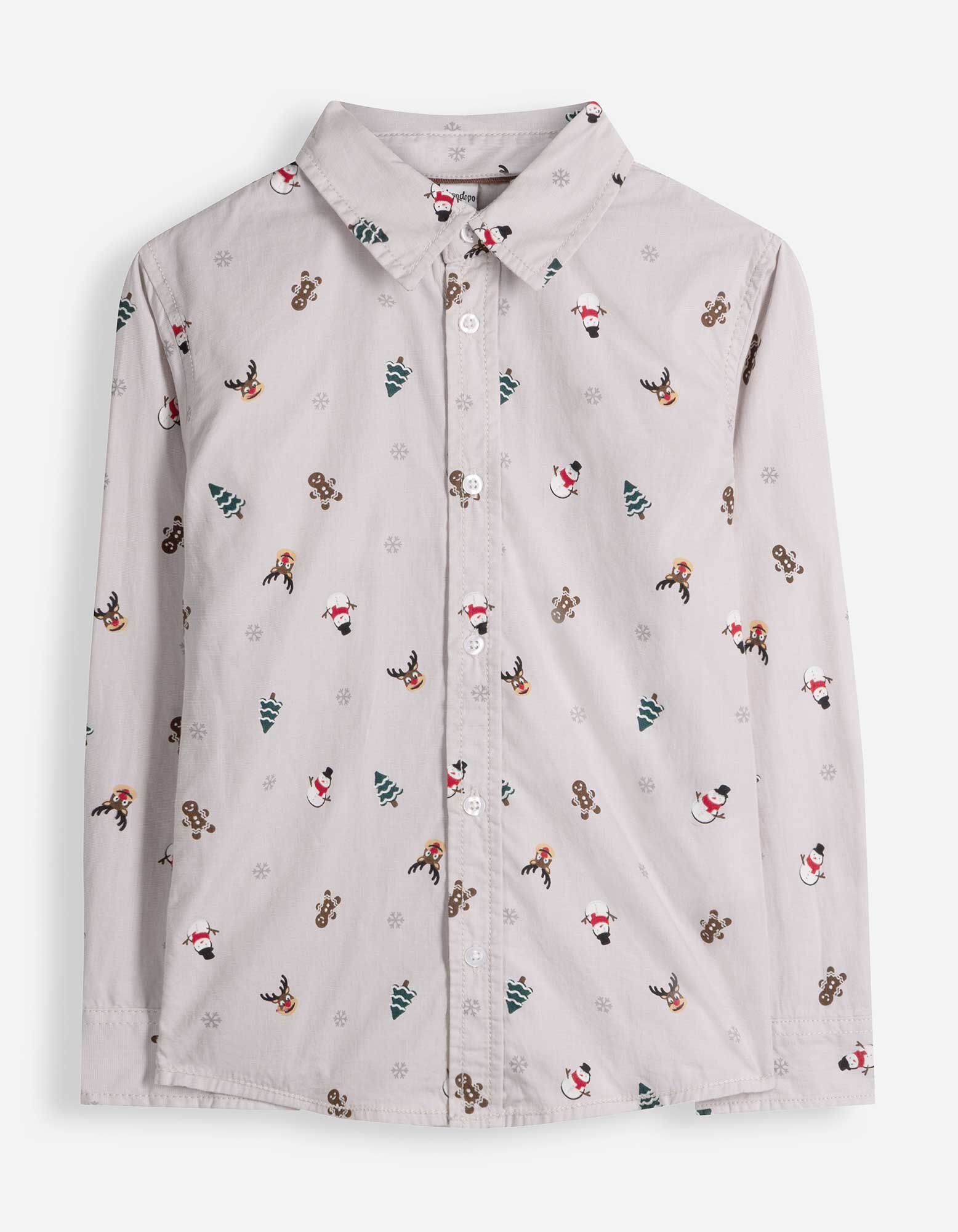 Hemd - Christmas - Beige