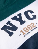 Felpa con cappuccio - Stampa frontale - verde scuro