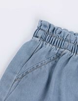 Short - effet délavé - Bleu