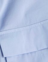 Bluse - einfarbig - hellblau