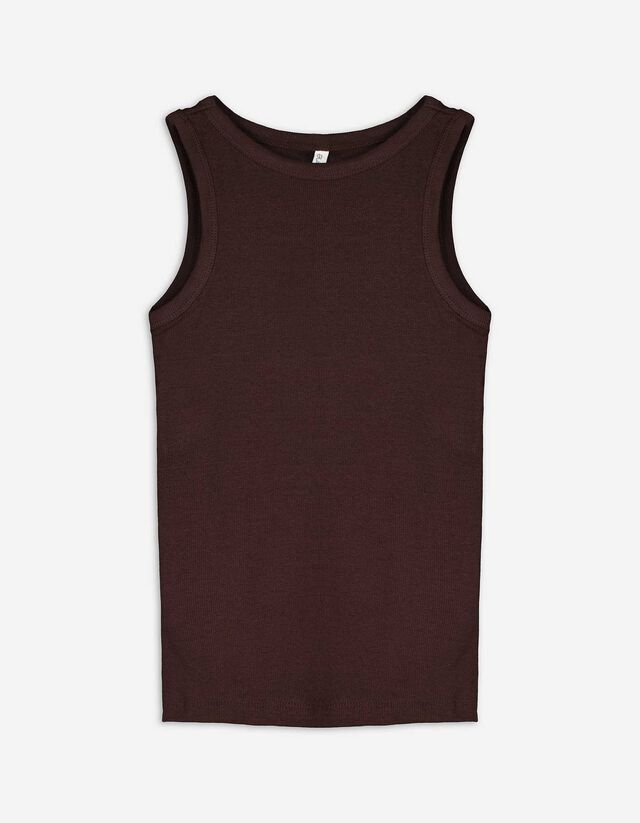 Top sans manches - Marron foncé