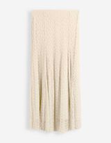 Jupe maxi longueur - Dentelle - blanc