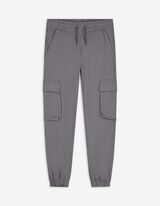 Cargohose - Jersey - dunkelgrau