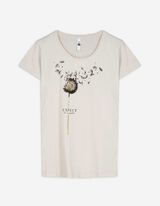 T-Shirt - Glitzerprint - weiß